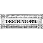 Definitions label vector graphics